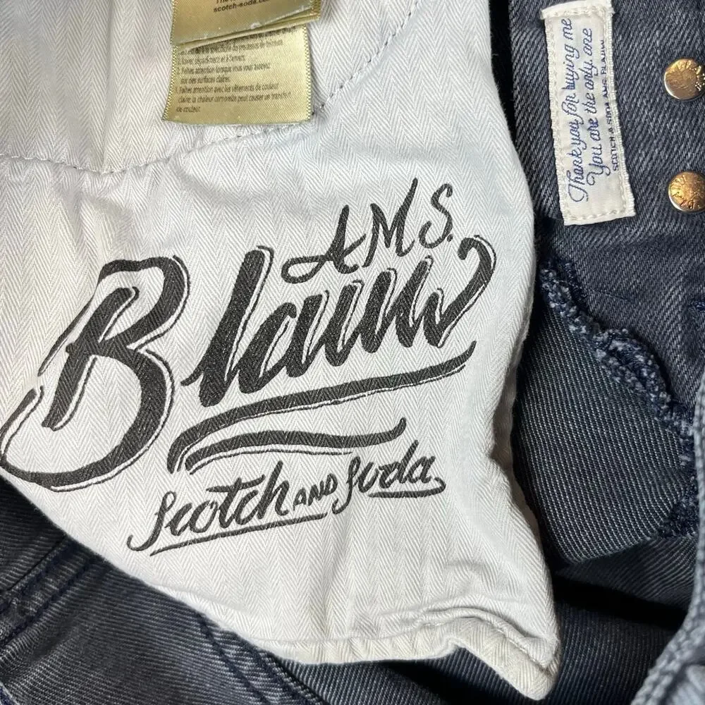 Scotch & Soda Jeans Mens 28x30 Ralston Gray Button‎ Fly Amsterdam Blauw